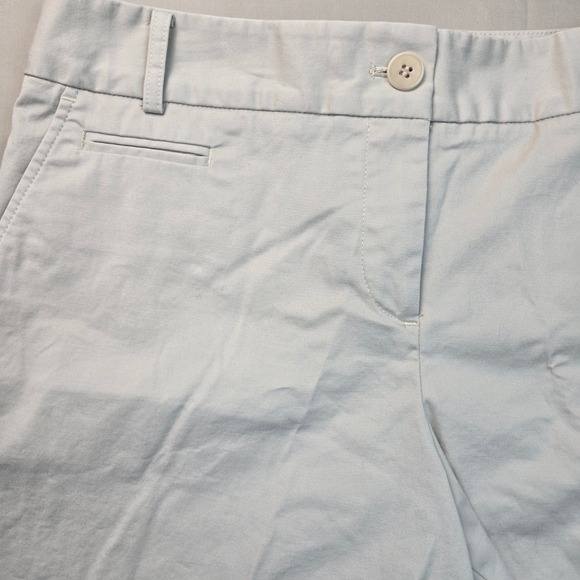 Talbots Petites Khaki Chino Shorts Beige Cotton Stretch Size 8P - Picture 3 of 9
